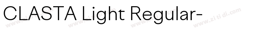 CLASTA Light Regular字体转换 CLASTA Light Regular字体转换
